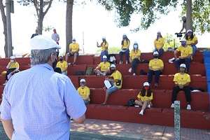 Se presentó la brigada de jóvenes que trabajará en concientización de Covid-19 en playas