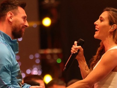 Soledad Pastorutti emocionó a Leo Messi en el homenaje a los campeones: "Estaba yo más nerviosa que él"