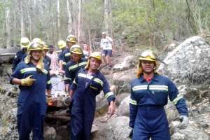 Una mujer fue rescatada tras caída en el cerro Pan de Azúcar; resultó lesionada