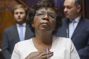 Senadora Gloria Rodríguez en Maldonado