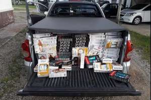 Cubano residente en Maldonado fue intervenido en control de ruta y le incautaron mercadería de contrabando