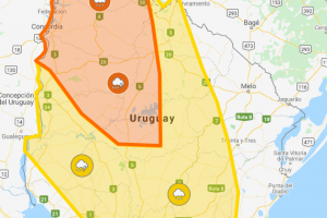 Maldonado está con advertencia amarilla por tormentas fuertes y lluvias intensas 