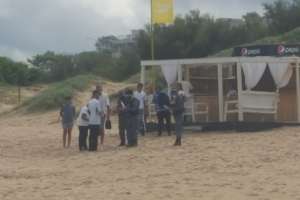 Prefectura de puerto de Maldonado intervino en playa mansa en una actividad religiosa