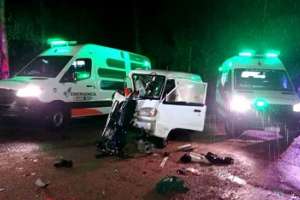 Accidente de tránsito deja tres personas heridas