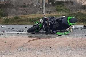 Accidente fatal en el km 169 de la Ruta 10 protagonizado por una moto