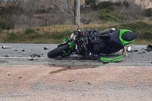 accidente fatal en el km 169 de la ruta 10 protagonizado por una moto
