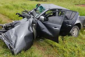 Conductor politraumatizado grave tras siniestro frontal en Ruta 9