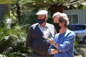 Antía visitó obras de terminación de Camino Lussich y recuperación del Arboretum