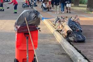 Amplio operativo de limpieza tras los festejos de año nuevo; no hubo intervenciones de la intendencia por fiestas