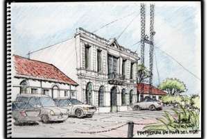 Dibujarán la Aduana de Punta del Este