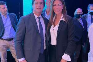 Zulemita Menem participó de evento en Enjoy pero vino acompañada de su pareja Rodolfo D'Onofrio
