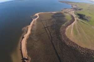 Filmación muestra reanudación de obras en Laguna José Ignacio 