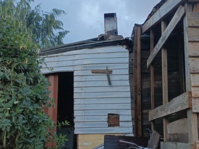 Fuego en una vivienda del asentamiento Benedetti dejó daños menores pero no victimas