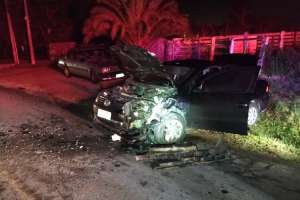 Choque frontal de dos vehículos en camino Eguzquiza deja dos mujeres heridas