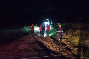 Dos obreros de empresa contratada por UTE resultaron heridos al caerse una columna sobre ellos