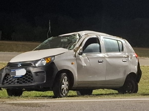 Conductora se durmió...