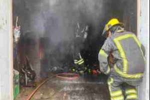 Importantes pérdidas causó un incendio en barrio Rivera