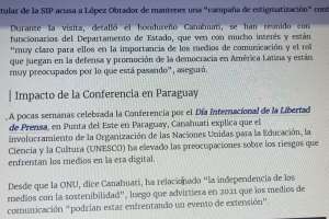 La VOA señala que Punta del Este queda en Paraguay al referirse a la reunión de la Unesco celebrada en nuestra zona