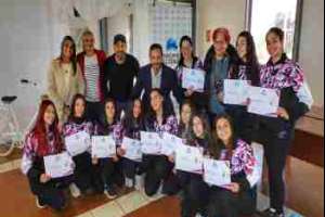 Patinadoras que participaron del Sudamericano en Argentina fueron reconocidas en el Municipio de Maldonado