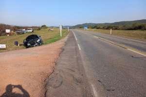 Auto de senadora Gloria Rodríguez se salió de la ruta antes de llegar a Minas y resultó lesionada