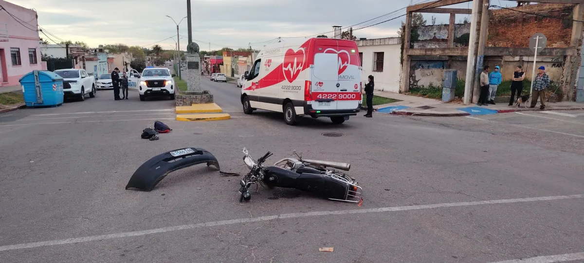 Motociclista resultó...