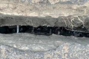 Detectaron separación de 15 cms de pavimento en cabeceras del puente de entrada a La Barra