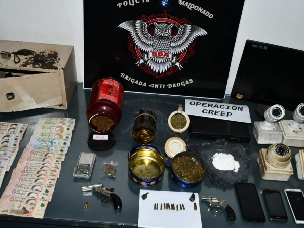 Policía de Maldonado cierra otra boca de drogas; un hombre y una mujer a la cárcel