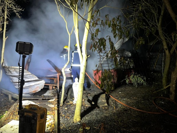 Barbacoa, incendio, punta ballena, bomberos,