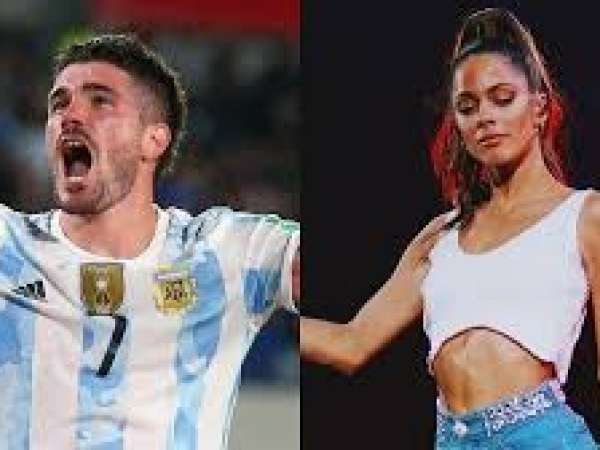 Tini Stoessel alentó a la selección Argentina pero fundamentalmente a su novio Rodrigo De Paul