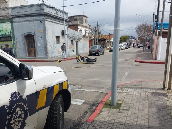 siniestro tránsito, maldonado centro, mujer lesionada,