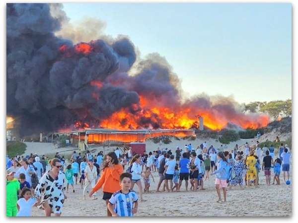 Fue extinguido incendio en el parador La Susana; se evitó la propagación al hotel y centro de reuniones