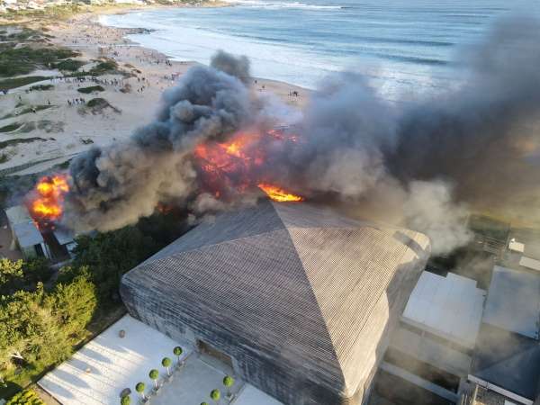 Nicolás Repetto preocupado por el incendio en La Susana trató de ayudar a su extinción (Mirá el video)