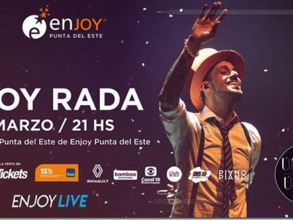 El show Soy Rada se presenta en Enjoy Punta del Este