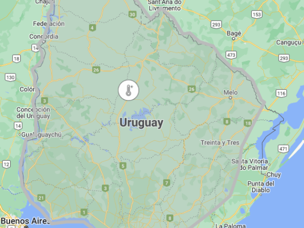 INUMET amplió aviso por ola de calor que afecta localidades del norte del departamento de Maldonado