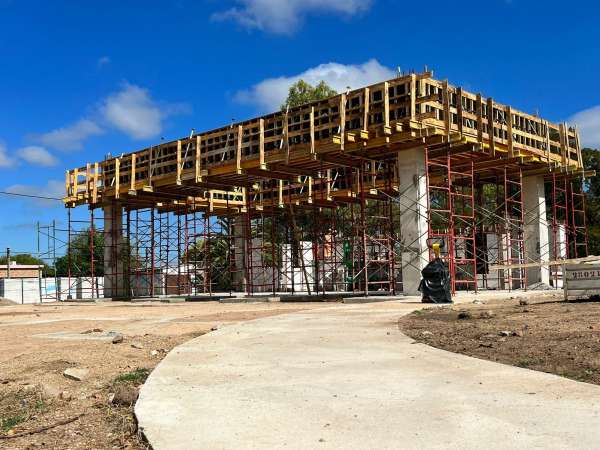 Avanzan las obras para la construcción de la Terminal de Ómnibus de Aiguá