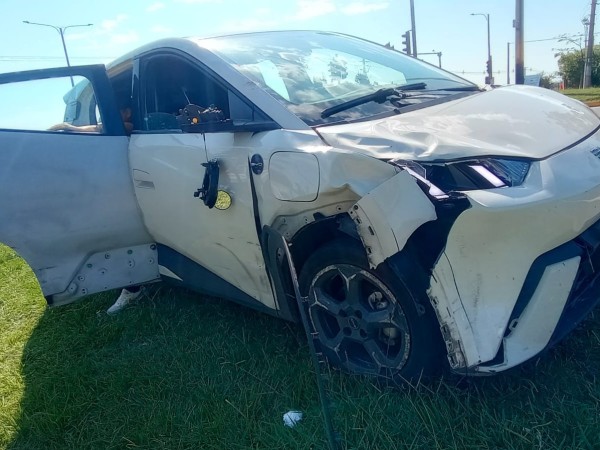 Una mujer fue embest...