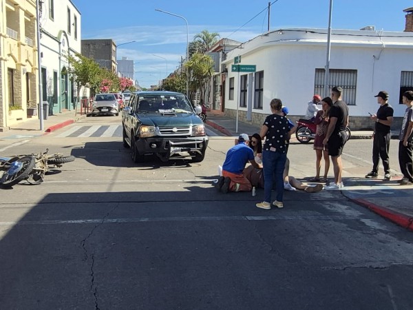 Un hombre resultó le...