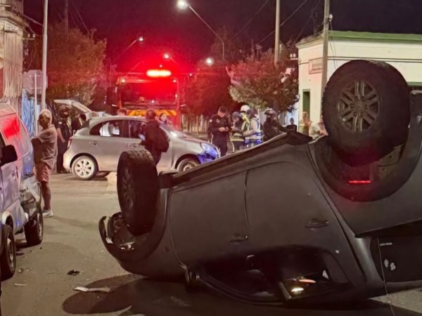 Impactante choque en...