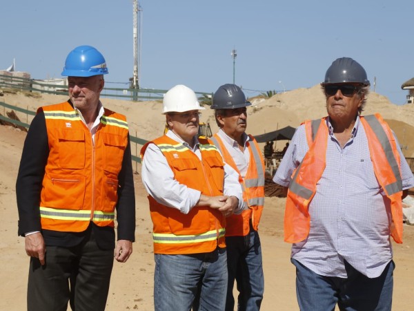 Cipriani invitó al intendente Antía a recorrer las obras del hotel San Rafael