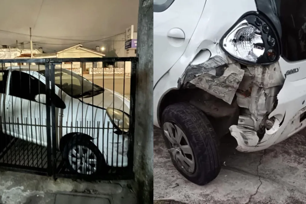 Se subió a la vereda...