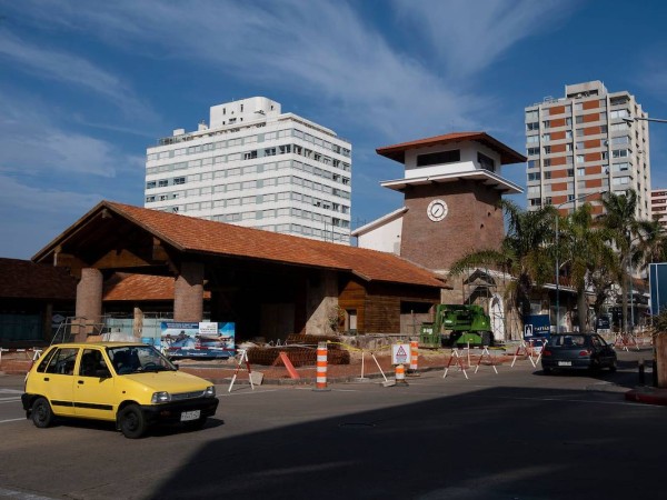 turista, vereda, Punta del Este,