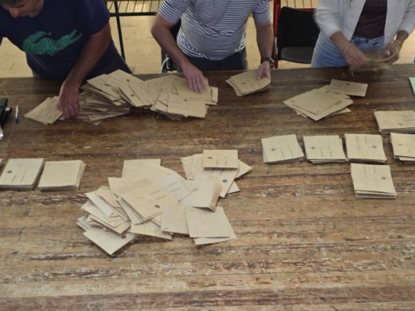 Votos peculiares en Maldonado: una fórmula nazi falsa y un pedido de ayuda