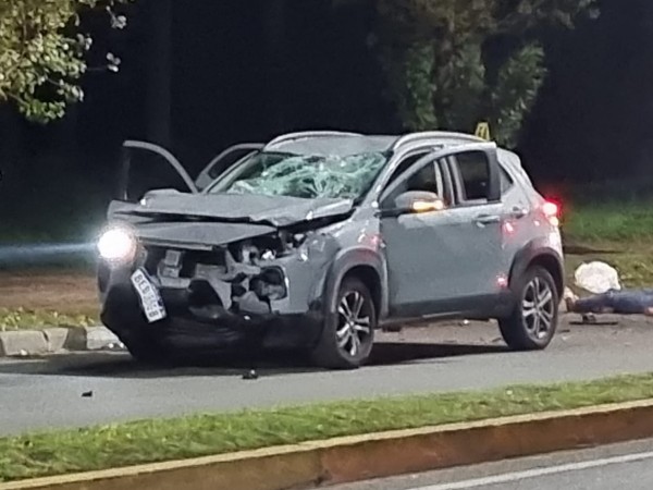 accidente fatal. motonetista muerto, policía, avenida España