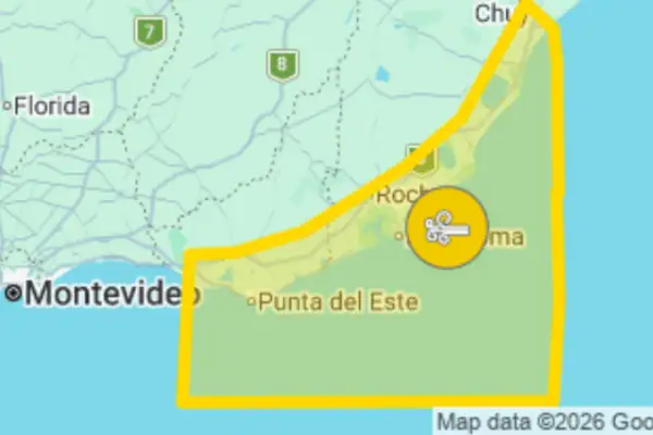 Maldonado bajo advertencia amarilla por vientos de hasta 80 km/h