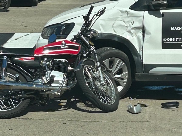 Motociclista sufrió...