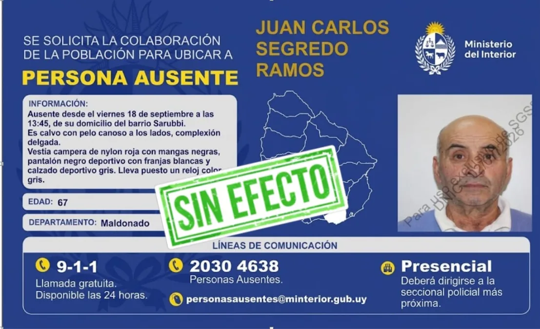Apareció el hombre d...