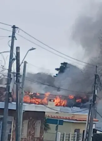 Incendio en una casa...
