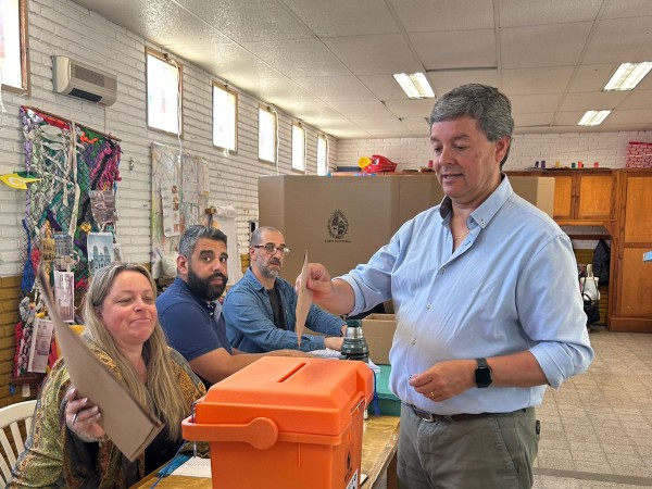 Votó Casaretto: “Vengo con un corazón un poquito melancólico”