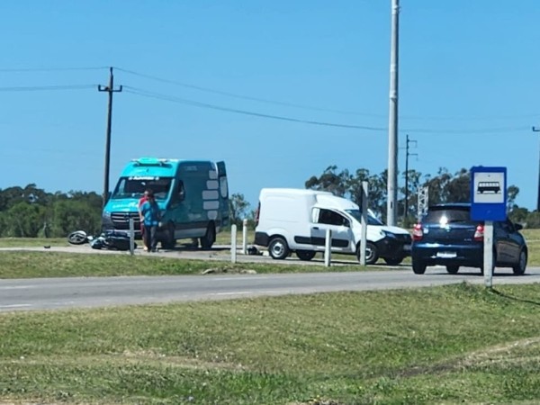 Choque entre moto y...