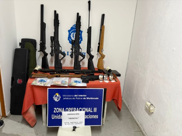 Cocaína, armas, dine...